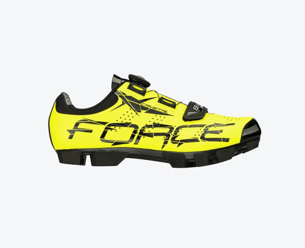 Tretry FORCE MTB CRYSTAL, Fluo, veľkosť 43